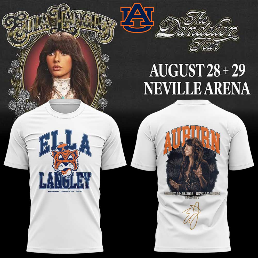 Auburn Tigers x Ella Langley – The Dandelion Tour 2026 Neville Arena Shirt