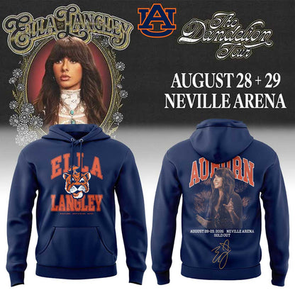 Auburn Tigers x Ella Langley – The Dandelion Tour 2026 Neville Arena Hoodie