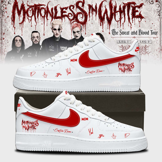 Motionless In White “The Sweat and Blood Tour 2026” Signature Limited Edition AF1