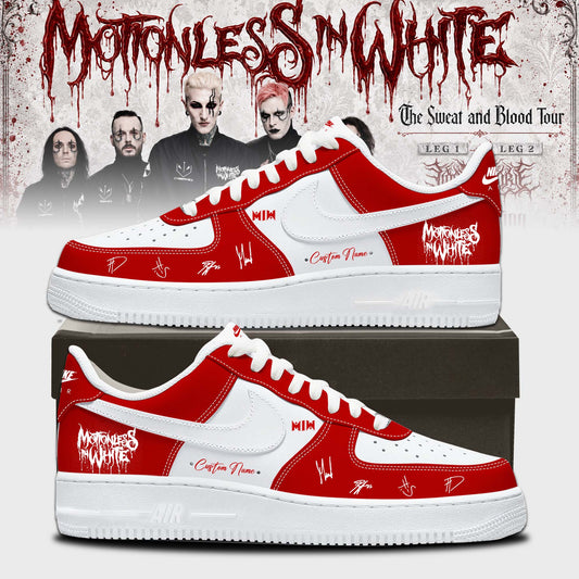 Motionless In White “The Sweat and Blood Tour 2026” Signature Limited Edition AF1