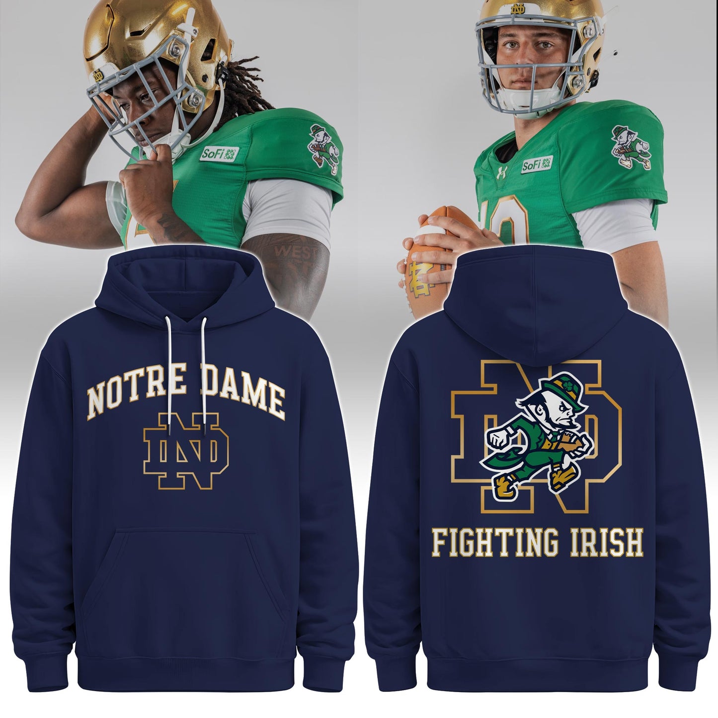 Notre Dame Kelly Green Hoodie 2026