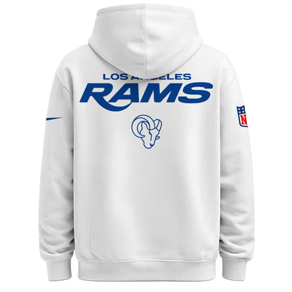 LAR Rams Classic Sol White Hoodie