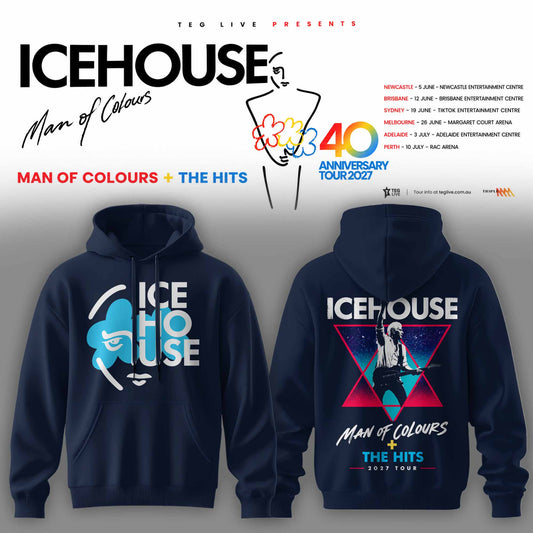 ICEHOUSE — MAN OF COLOURS 40TH ANNIVERSARY TOUR HOODIE