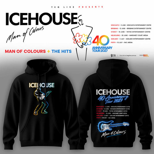 ICEHOUSE — MAN OF COLOURS 40TH ANNIVERSARY TOUR HOODIE