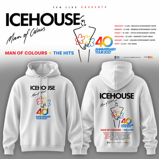 ICEHOUSE — MAN OF COLOURS 40TH ANNIVERSARY TOUR HOODIE