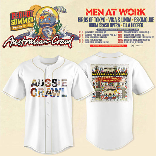 AUSTRALIAN CRAWL – RED HOT SUMMER TOUR 2026 JERSEY