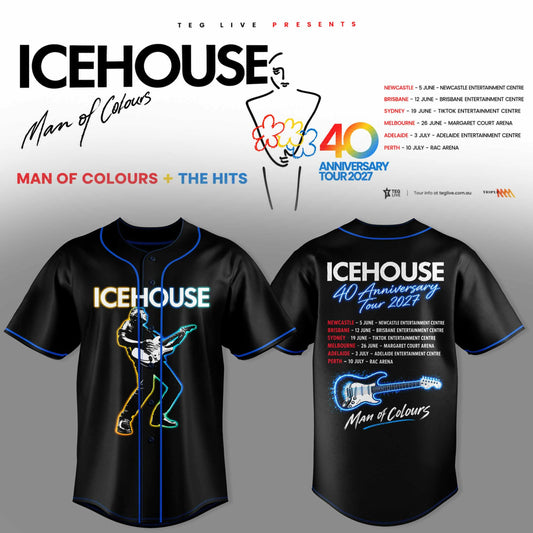 ICEHOUSE — MAN OF COLOURS 40TH ANNIVERSARY TOUR JERSEY