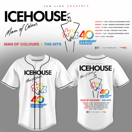 ICEHOUSE — MAN OF COLOURS 40TH ANNIVERSARY TOUR JERSEY