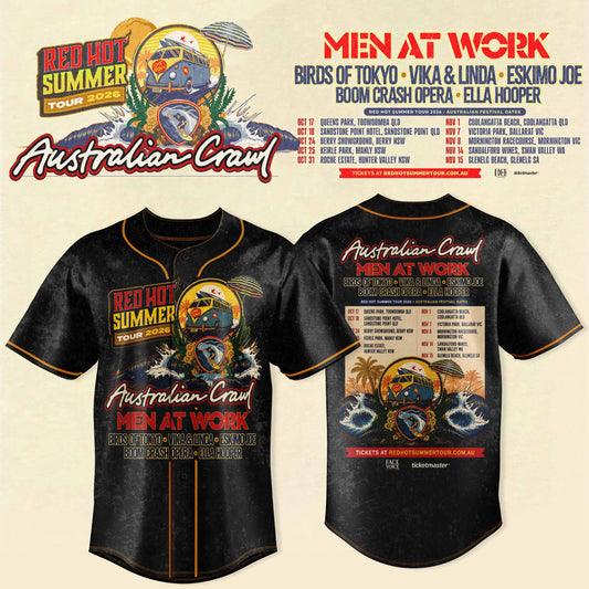 AUSTRALIAN CRAWL – RED HOT SUMMER TOUR 2026 JERSEY