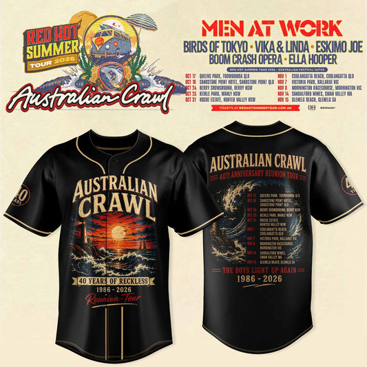 AUSTRALIAN CRAWL – RED HOT SUMMER TOUR 2026 JERSEY