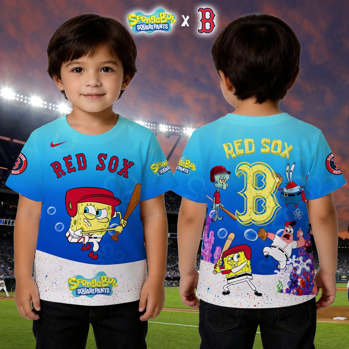 Limited Edition Baseball Full Team x SpongeBob Theme Nights Jersey