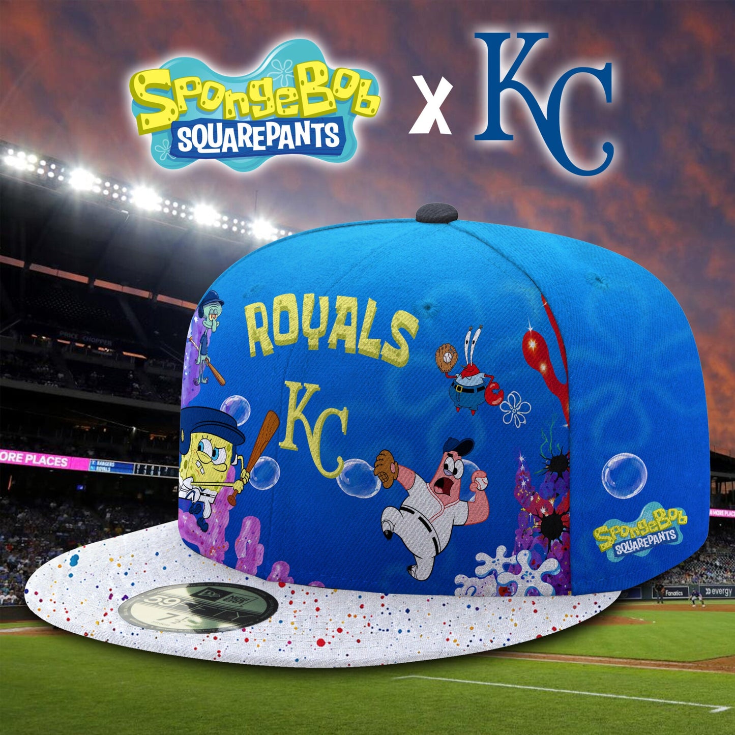 Limited Edition Baseball Full Team x SpongeBob Theme Nights Jersey