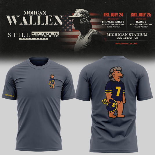 Exclusive Morgan Wallen x Michigan Football Tshirt 2026