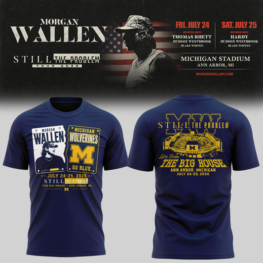 Exclusive Morgan Wallen x Michigan Football Tshirt 2026