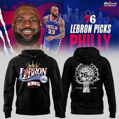Limited Edition Welcome LBJ To The Sixers Hoodie