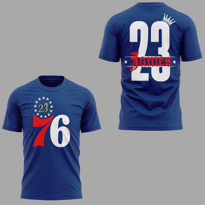 Limited Edition Welcome LBJ To The Sixers Shirt