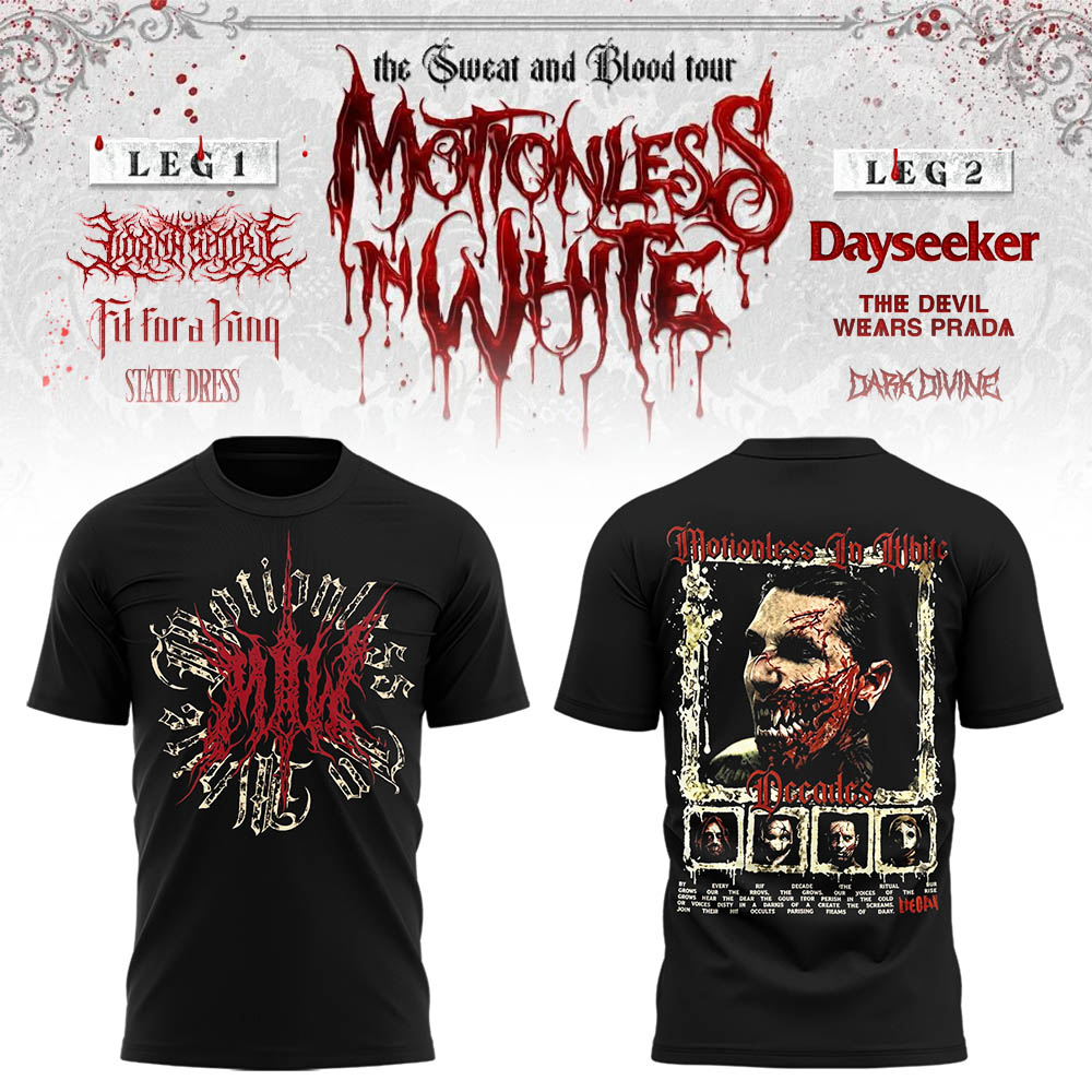 Limited Edition The Sweat & Blood Tour 2026 Tshirt
