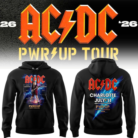 Limited Edition POWER UP Tour 2026 At Bank of America Stadium Hoodie