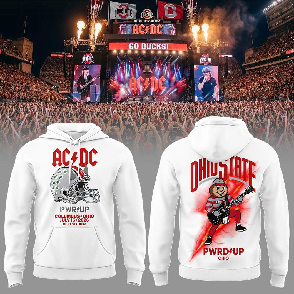 Limited Edition POWER UP Tour 2026 At Ohio Stadium Hoodie