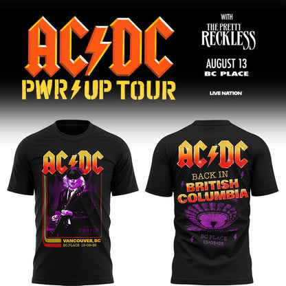 Limited Edition POWER UP Tour 2026 In Vancouver, BC TShirt