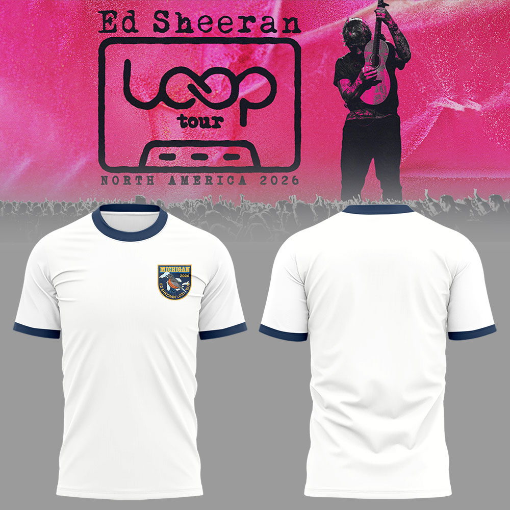 Ed “North American Loop Tour 2026” at The Ford Field,MI 🎸➕✖️➗ Shirt