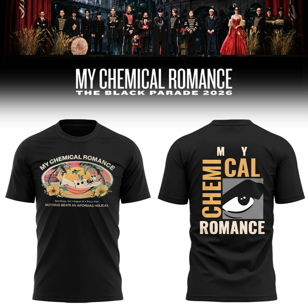 Limited Edition MCR Long Live The Black Parade Tour US 2026 At Petco Park Tshirt