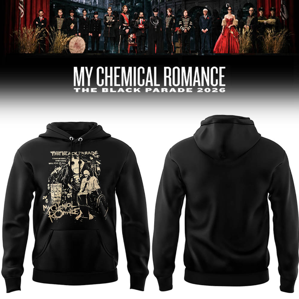 Limited Edition MCR Long Live The Black Parade Tour US 2026 At Petco Park Hoodie