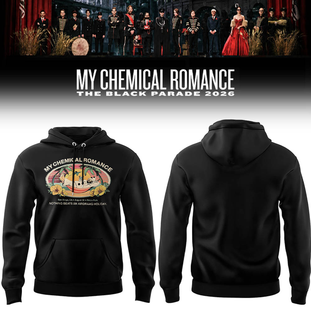 Limited Edition MCR Long Live The Black Parade Tour US 2026 At Petco Park Hoodie