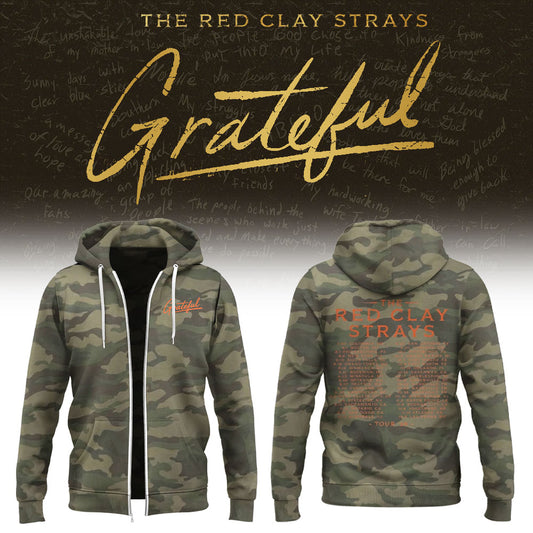 Limited Edition The Grateful Tour Camo ZIP Hoodie