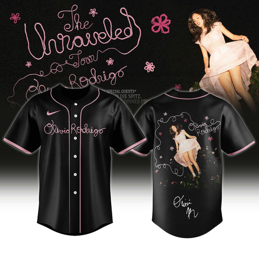 Olivia Rodrigo – The Unraveled Tour 2026/27 Jersey Black