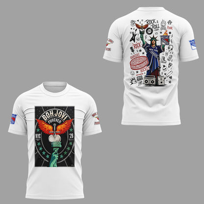 Limited Edition Bon Jovi Forever Tour 2026 tshirt-ND07202614