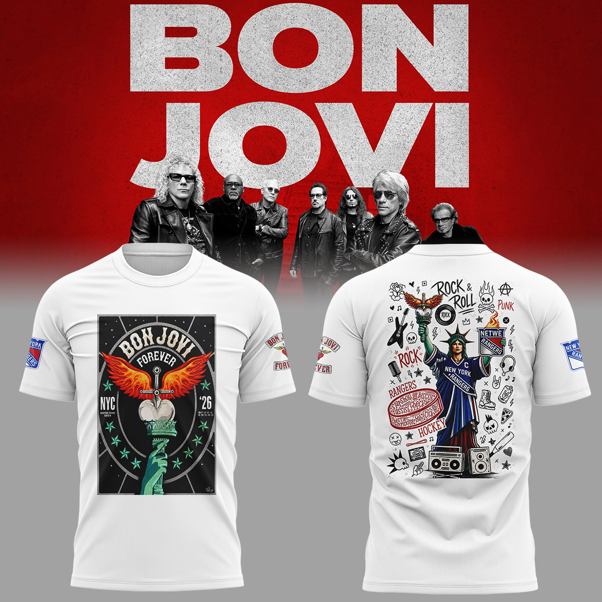 Limited Edition Bon Jovi Forever Tour 2026 tshirt-ND07202614