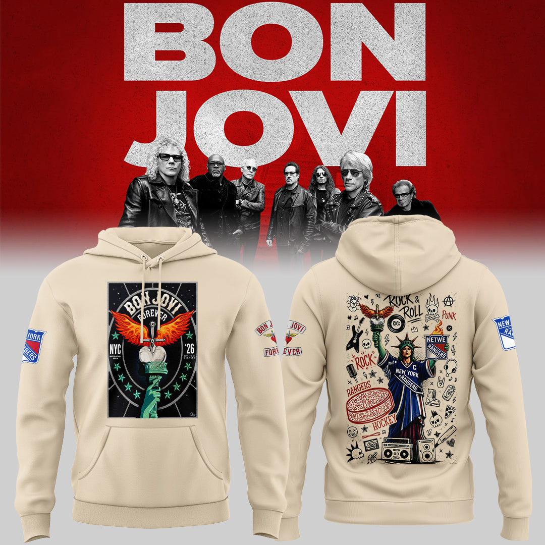 Limited Edition Bon Jovi Forever Tour 2026 Hoodie-ND07202618