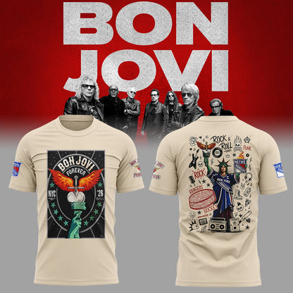 Limited Edition Bon Jovi Forever Tour 2026 tshirt-ND07202619
