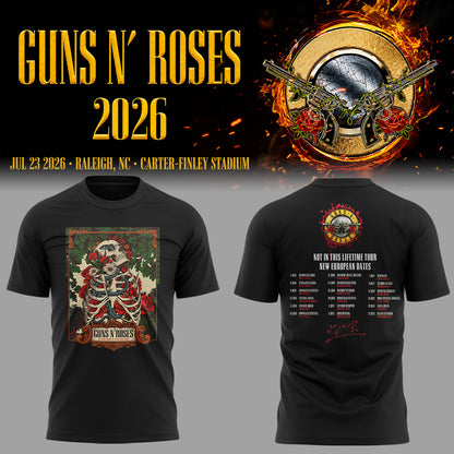 Limited Edition Guns N’ Roses Tour 2026 TShirt