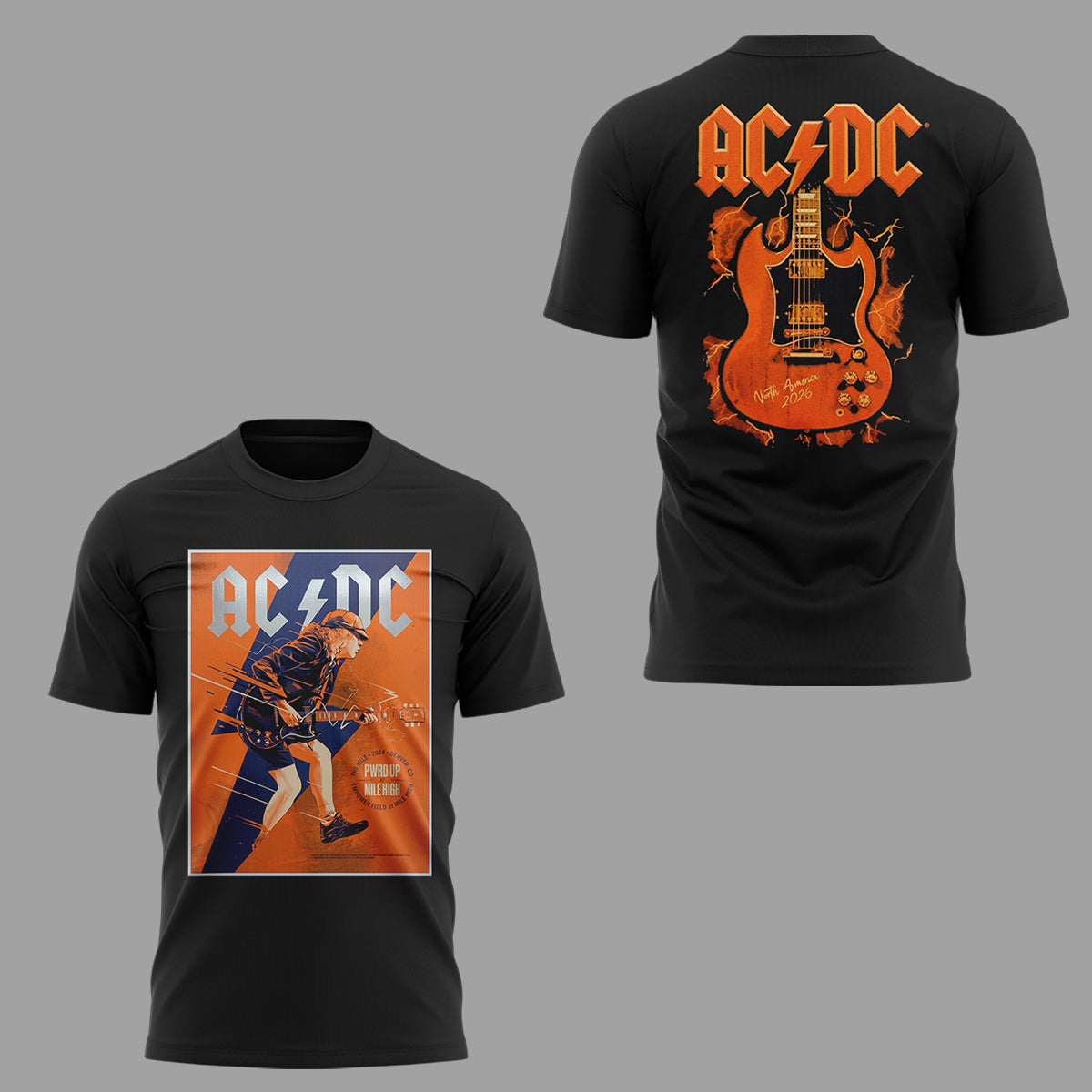 Limited Edition AC/DC Power Up Tour 2026 tshirt