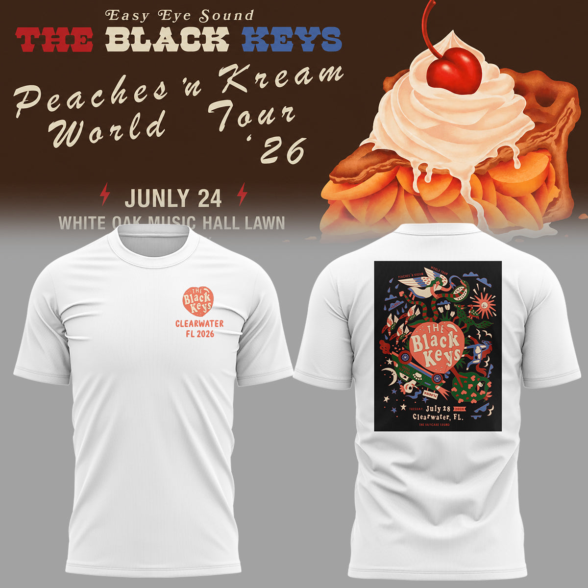 Limited Edition The Black Keys Tour 2026 Tshirt