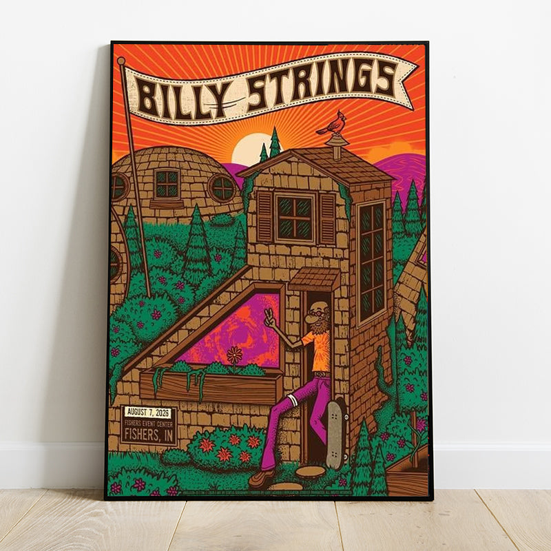 Limited Edition Billy Strings tour 2026 poster