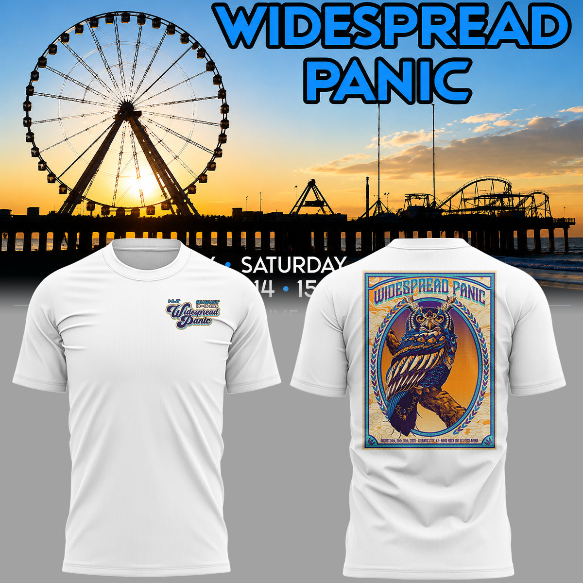 Limited Edition Widespread Panic Tour 2026 Tshirt