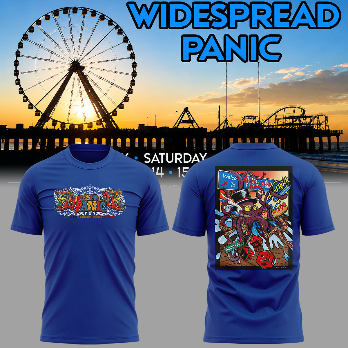 Limited Edition Widespread Panic Tour 2026 Tshirt