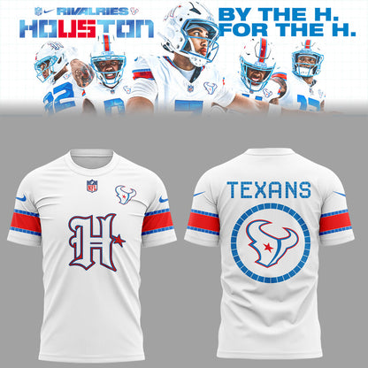 Houston Texans Rivalries By the H. For the H. 2026 T-shirt / White