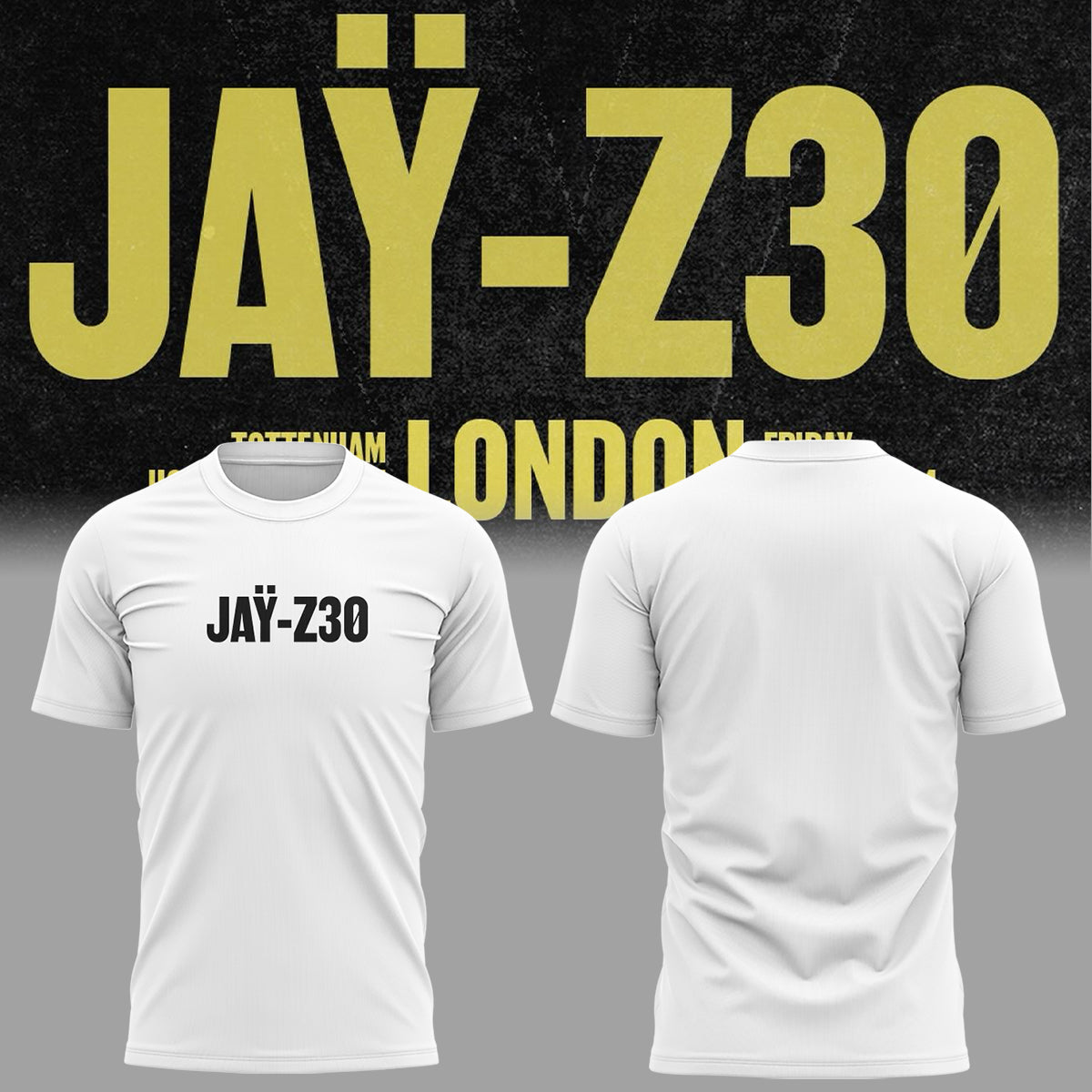 Limited Edition Jay-Z30 Tour LONDON Tshirt