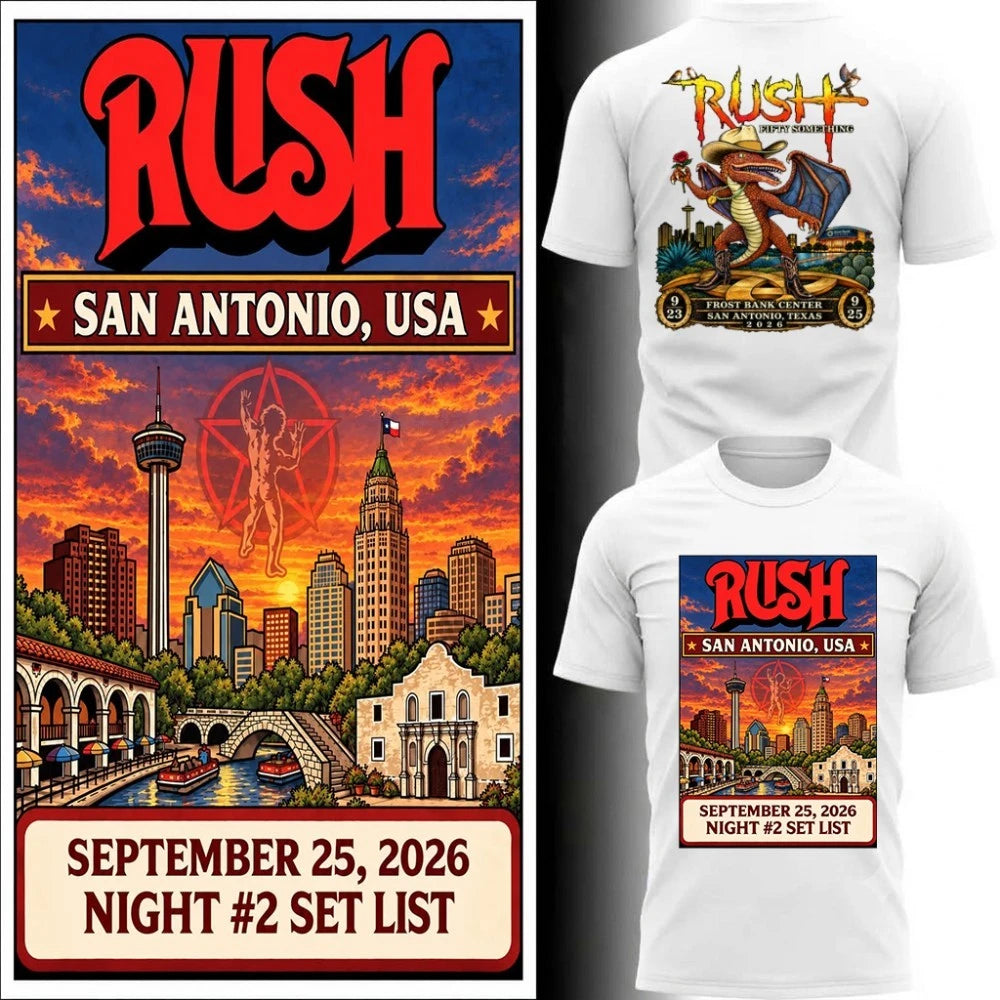 Fifty Something Tour September 25, 2026 Frost Bank Center in San Antonio, Texas Poster T-Shirt
