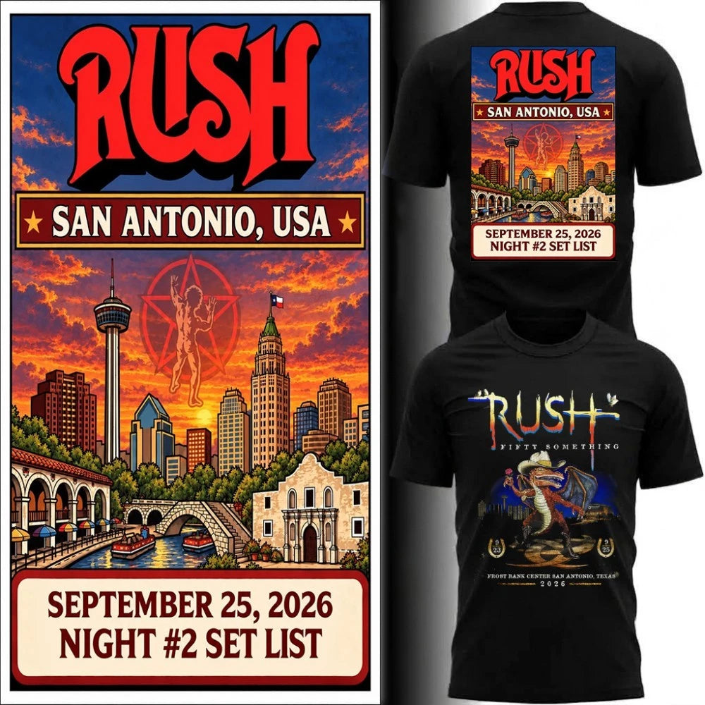 Fifty Something Tour September 25, 2026 Frost Bank Center in San Antonio, Texas Poster T-Shirt