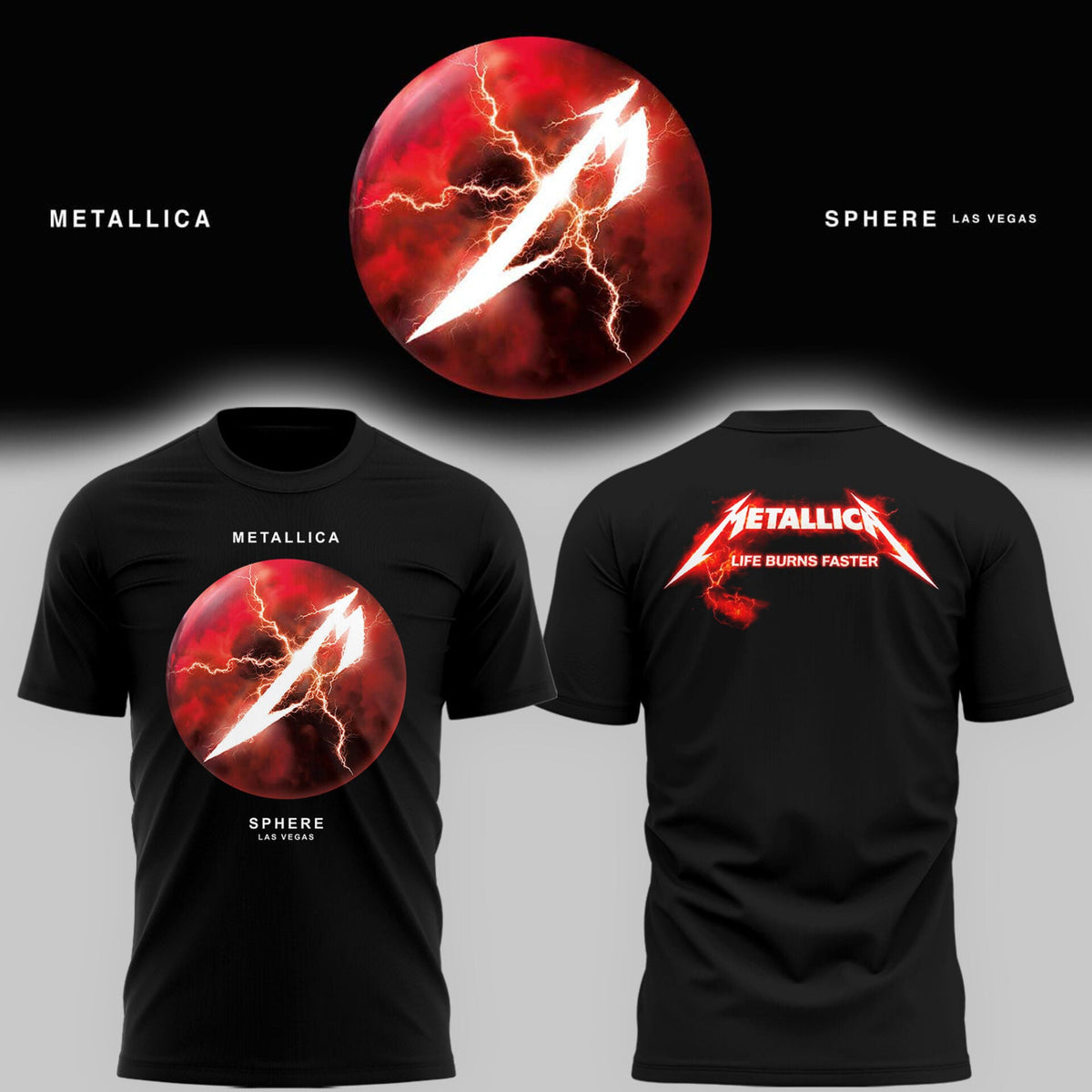 MTLC 🎶 Life Burns Faster residency at Sphere in Las Vegas Tshirt
