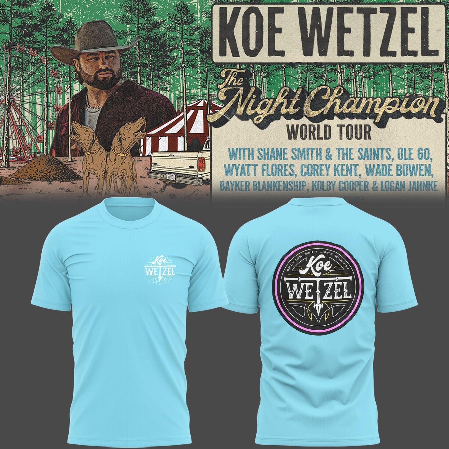 Limited Edition The Night Champion World Tour 2026 Shirt