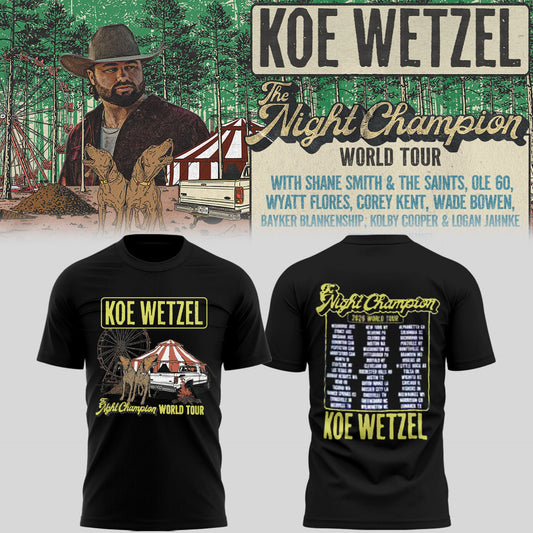Limited Edition The Night Champion World Tour 2026 Shirt