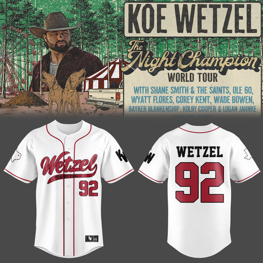 Limited Edition The Night Champion World Tour 2026 Baseball Jersey