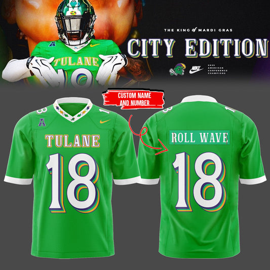 Limited Edition KING of Mardi Gras-2026 City Edition Custom Football Jersey