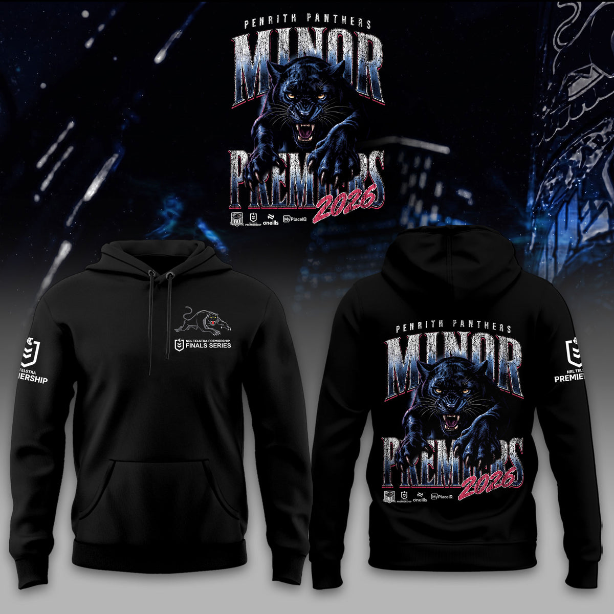 Penrith Panthers 2026 Minor Premiers New Exclusive Hoodie